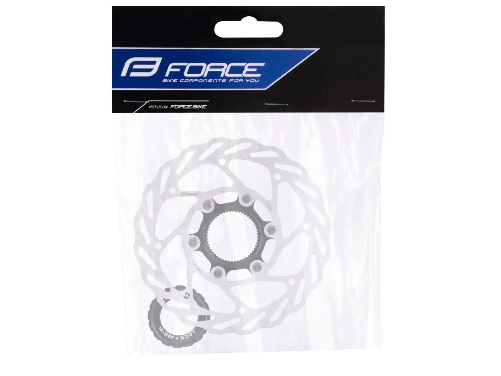 Force Center Lock 140 mm tarcza hamulcowa srebrny