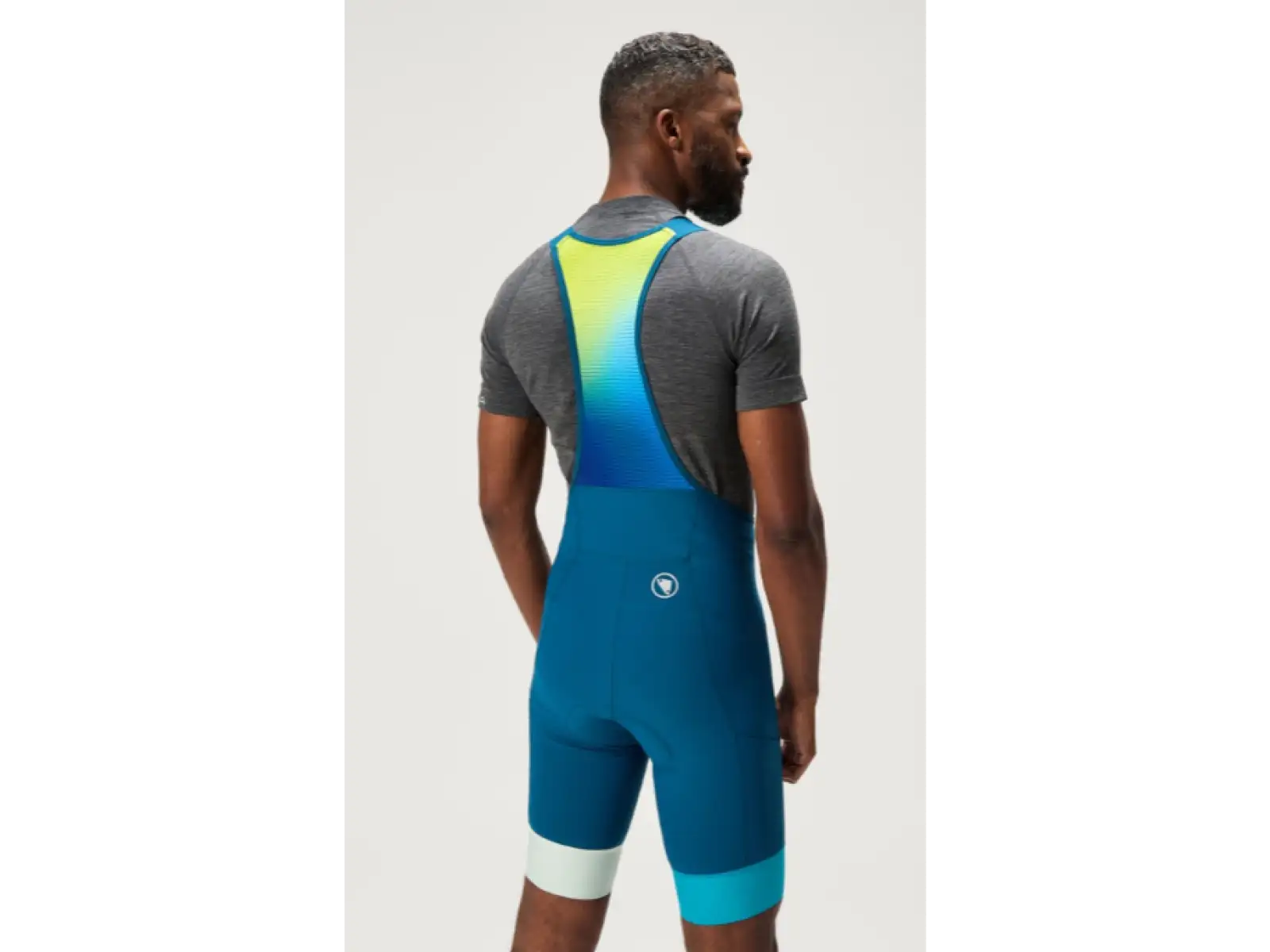 Endura Loop męskie spodenki rowerowe z szelkami Barra Blue