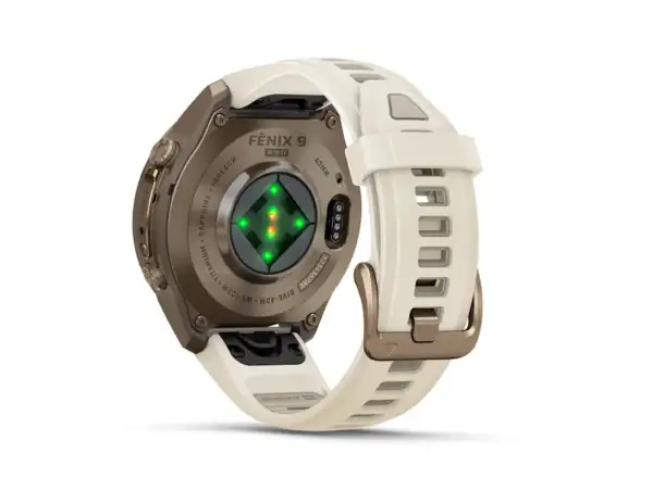 Garmin Fénix 9 Pro inReach 43 mm smartwatch Autumn Gold Titanium Cream/French Gray