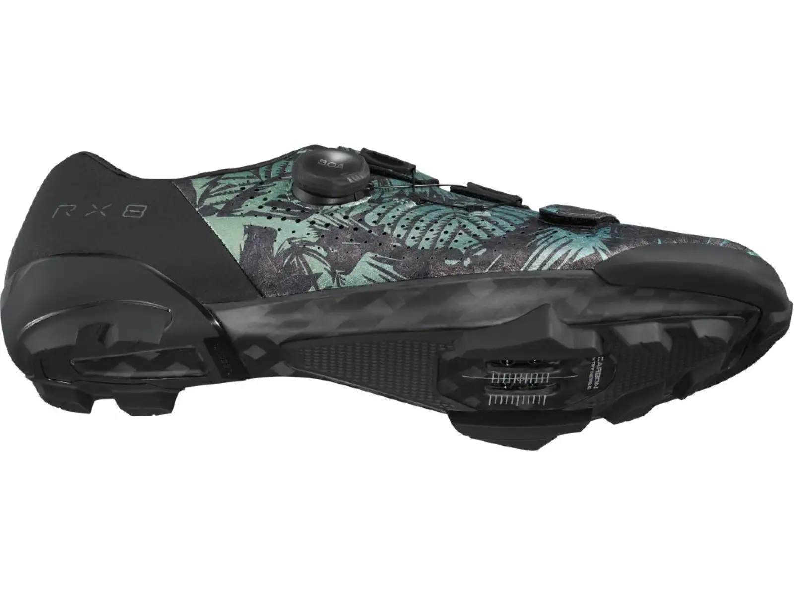 Shimano SH-RX801 męskie gravel buty rowerowe Tropical Leaves