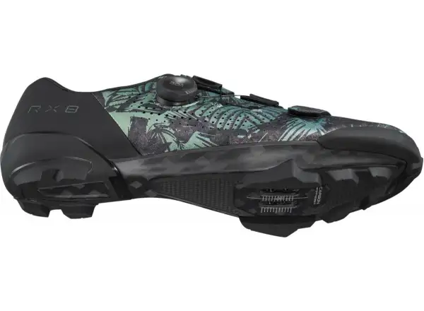 Shimano SH-RX801 męskie gravel buty rowerowe Tropical Leaves