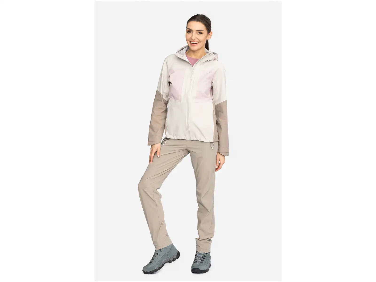 Viking Numani damska kurtka Beige/Light pink
