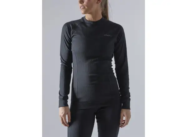 Craft Core Dry Baselayer damski zestaw koszulka z długim rękawem + spodnie czarna