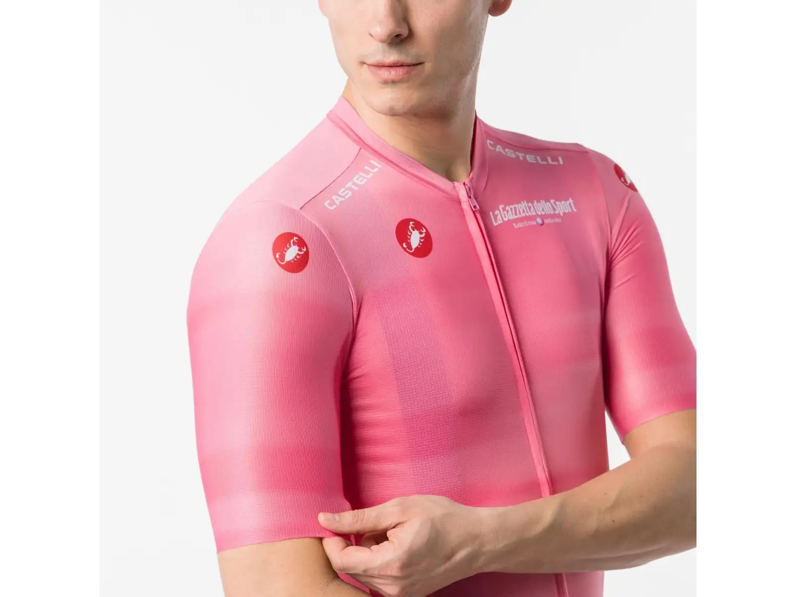 Castelli Giro109 Competizione 4 męska koszulka kolarska krótki rękaw Rosa Giro