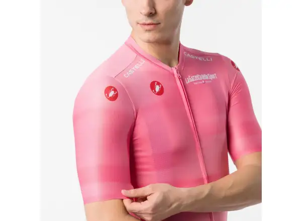 Castelli Giro109 Competizione 4 męska koszulka kolarska krótki rękaw Rosa Giro