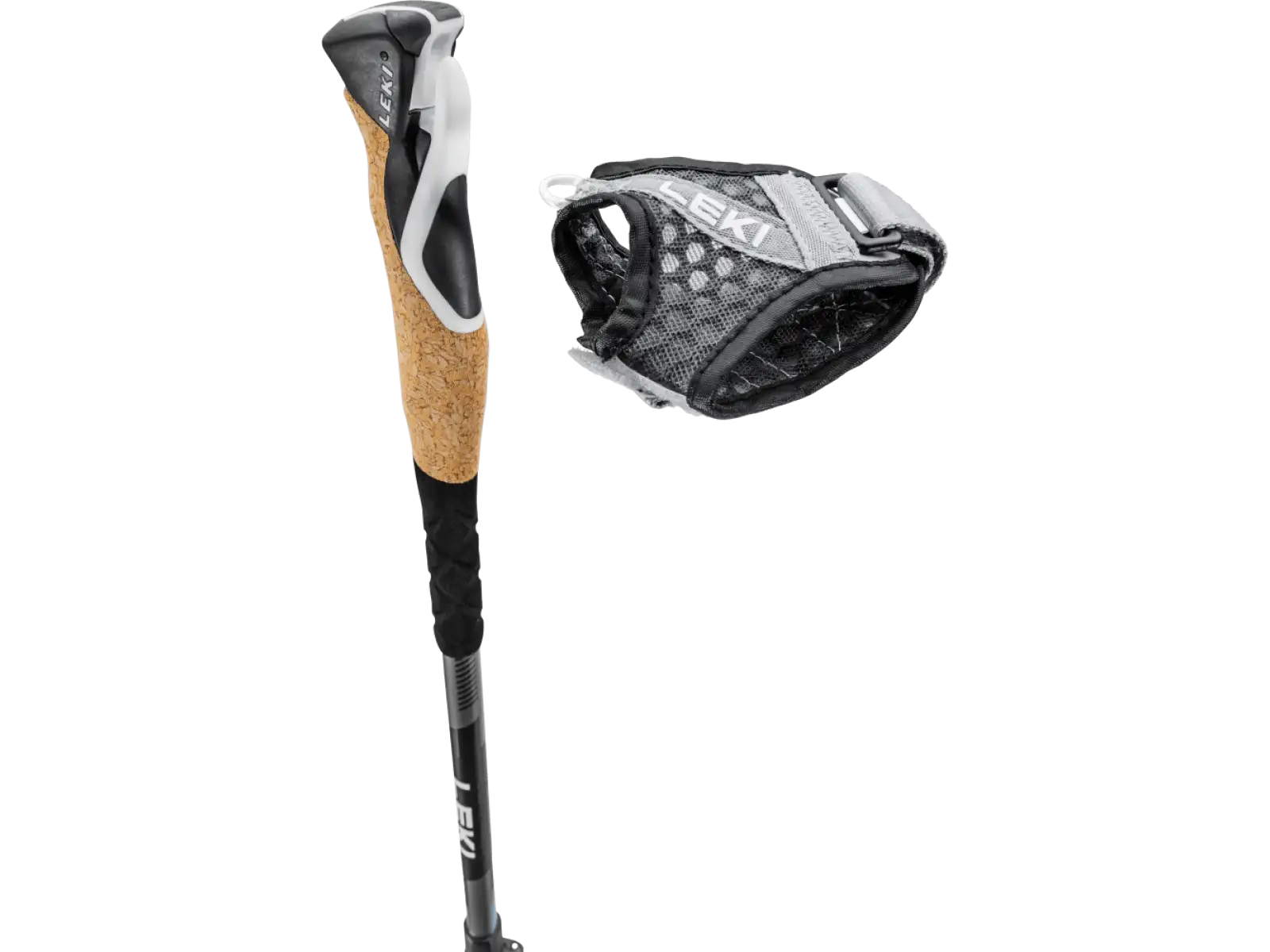 Leki Cross kije trekkingowe Dark Anthracite/LightBlue rozm. 100-135 cm