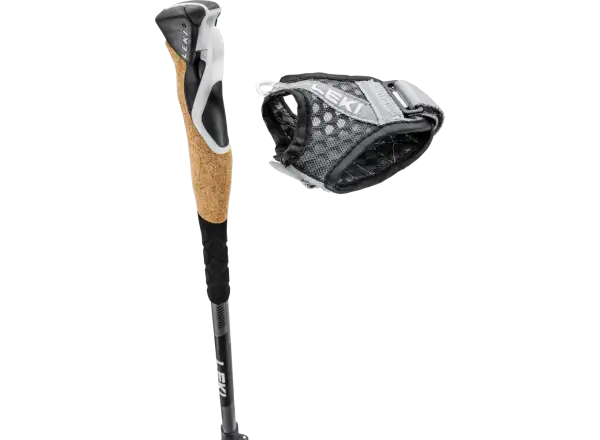 Leki Cross kije trekkingowe Dark Anthracite/LightBlue rozm. 100-135 cm