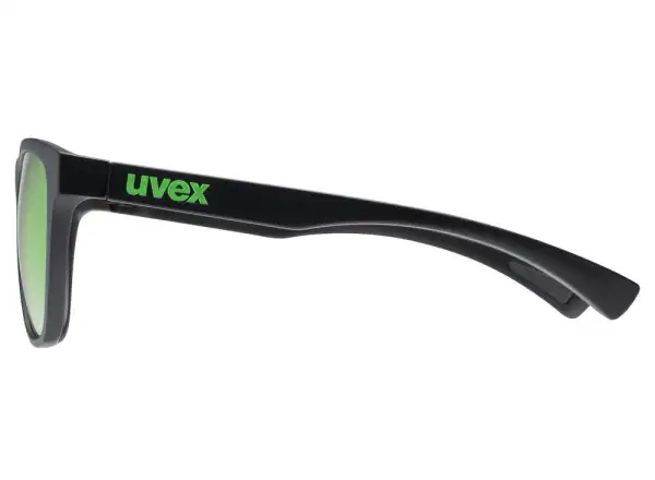 Uvex ESNTL Spirit okulary Black Matt/Mirror Green