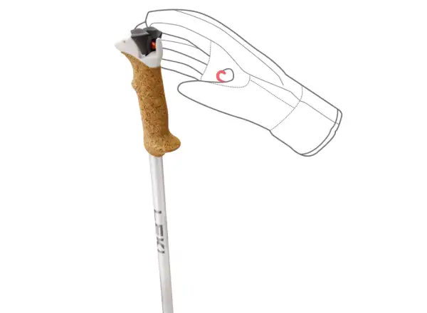 Leki Stella S kijki zjazdowe White/Silver/Whitegold