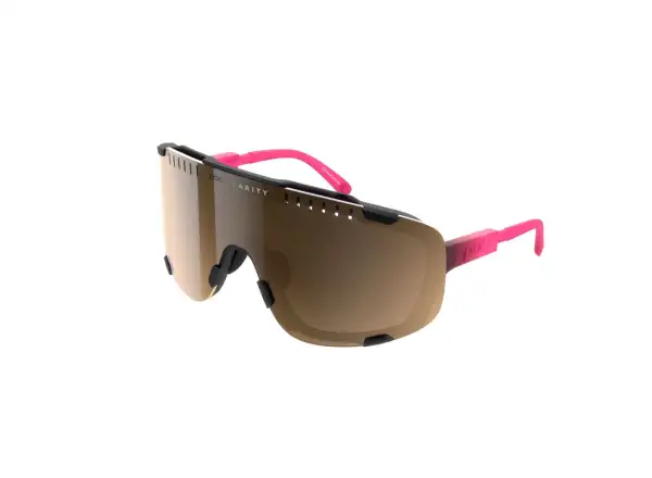 POC Devour okulary przeciwsłoneczne Fluorescent Pink/Uranium Black Translucent