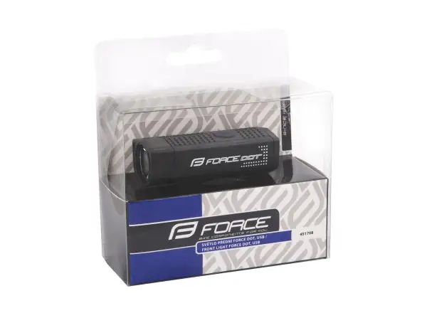 Force Dot przednie światło USB czarna