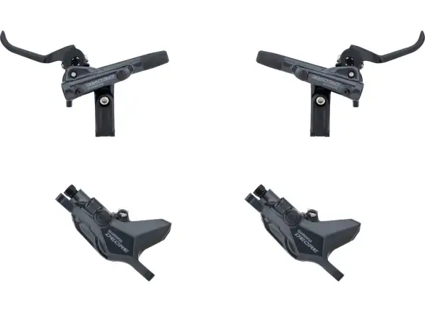 Shimano Deore BR-M6100 + BL-M6100 hamulec tarczowy zestaw przedni + tylny, polimer, J-kit