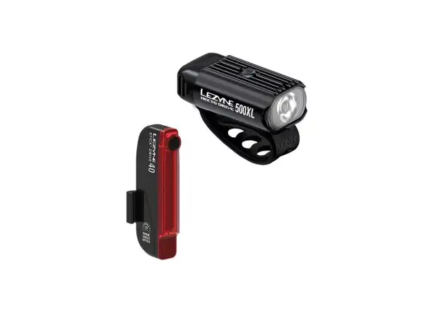 Lezyne Hecto Drive 500XL/Stick Drive zestaw świateł Black/Black