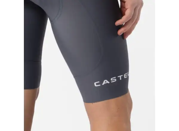 Castelli Espresso 2 męskie spodenki z wkładką i szelkami Smoky Gray