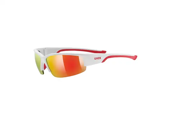 Uvex Sportstyle 215 okulary white mat red/red
