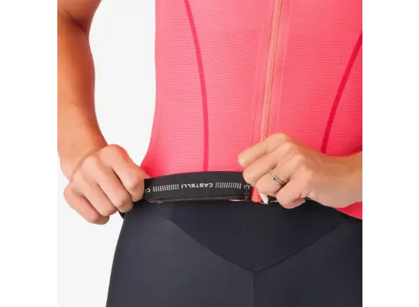 Castelli Anima Flow damska koszulka krótki rękaw Brilliant Pink/Hibiscus
