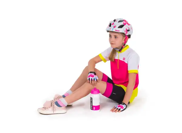 Etape Pluto Light dziecięcy kask rowerowy biała/różowa matowa