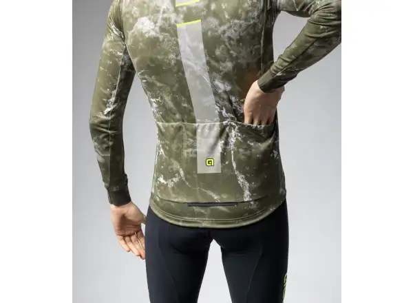 Alé Pragma Space męska koszulka z długim rękawem Army Green