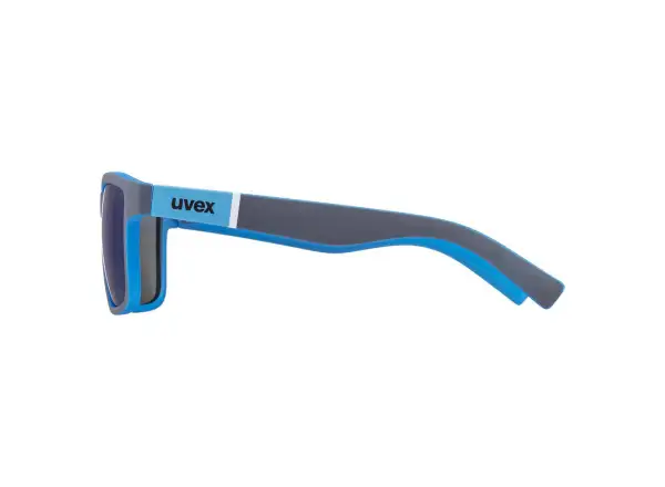 Uvex LGL 39 okulary Grey Mat Blue/Mirror Blue