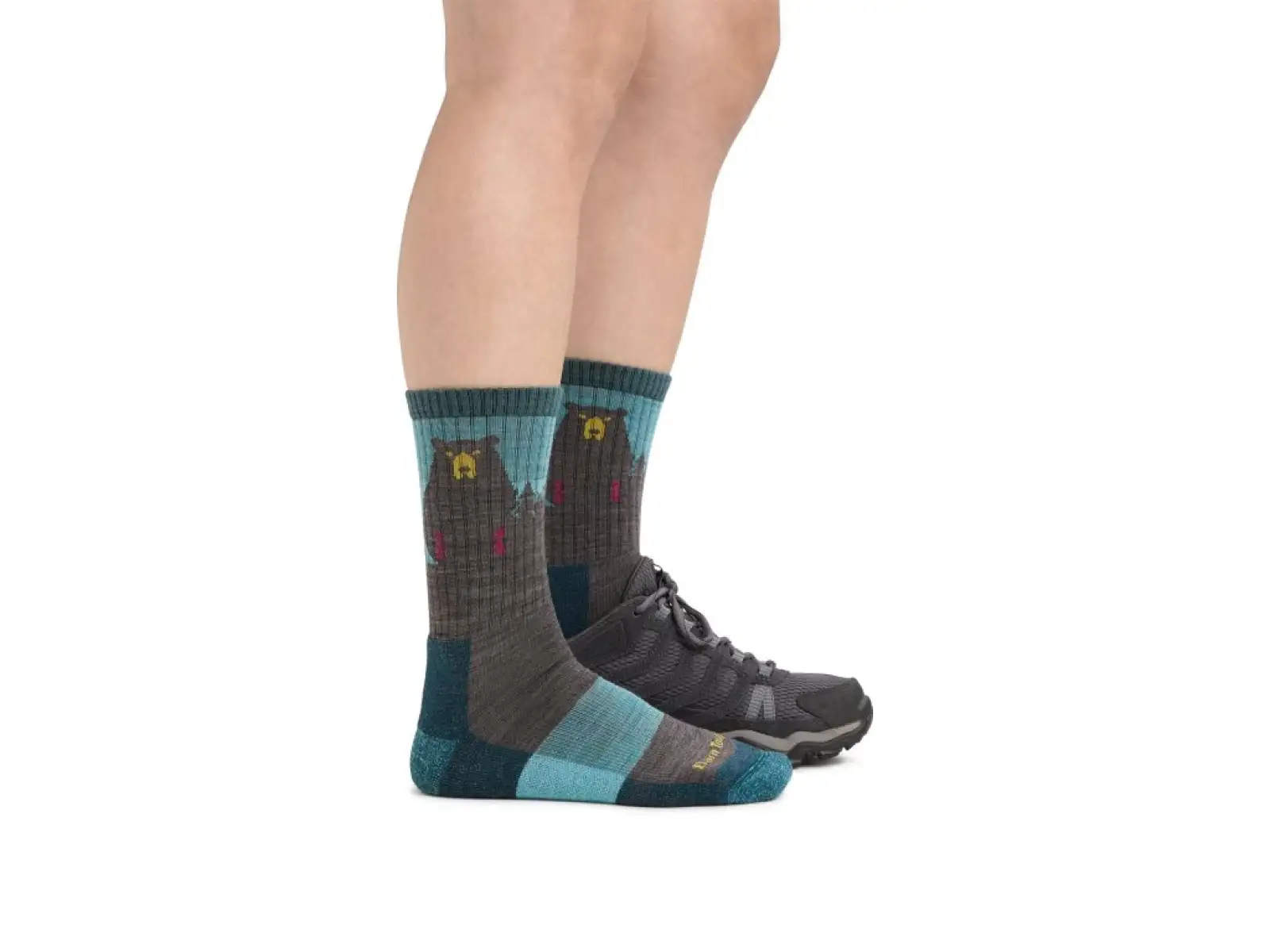 Darn Tough Bear Town Micro Crew Lightweight Cushion damskie skarpety Aqua