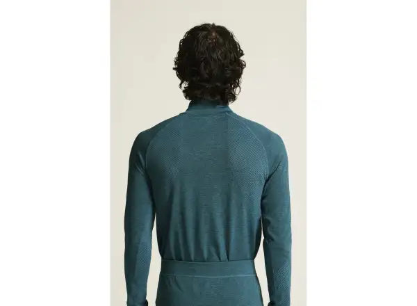 Craft Core Dry Active Comfort Zip męska koszulka długi rękaw zielona