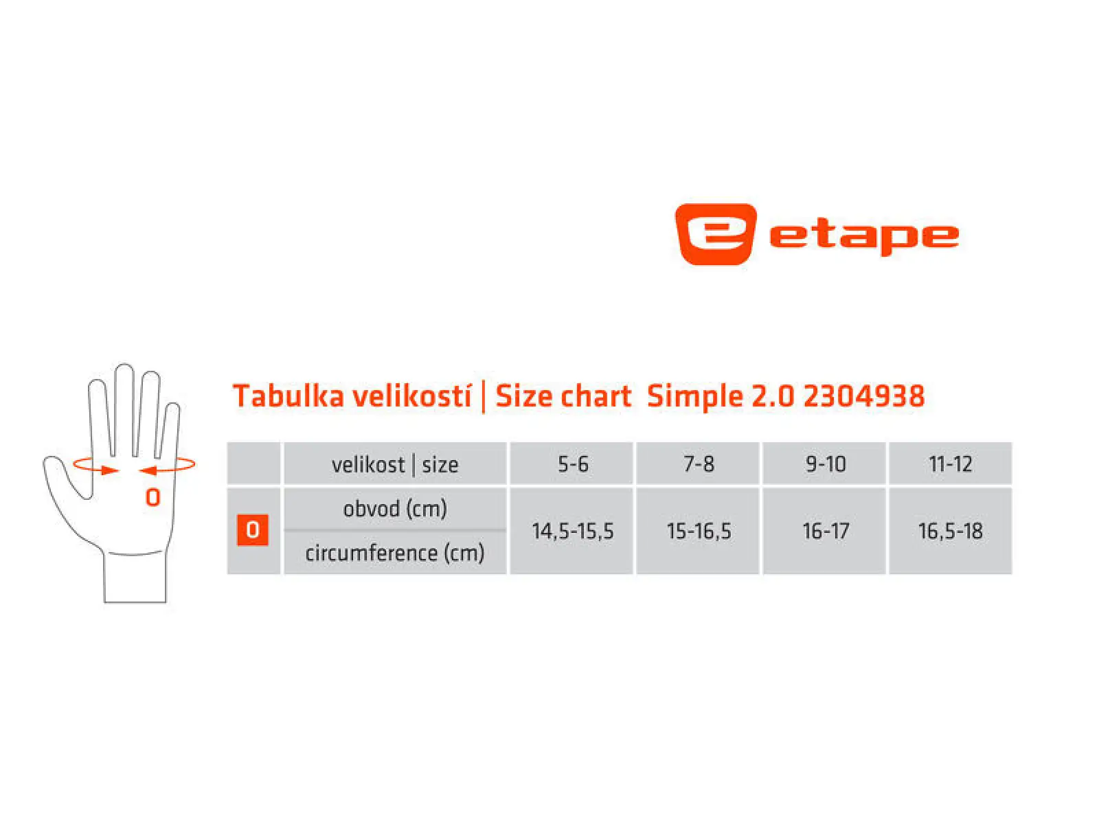Etape Simple 2.0 dziecięce rękawice niebieska/zielona