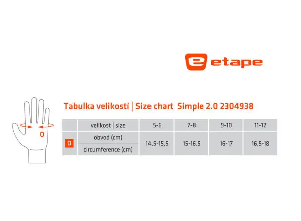 Etape Simple 2.0 dziecięce rękawice niebieska/zielona