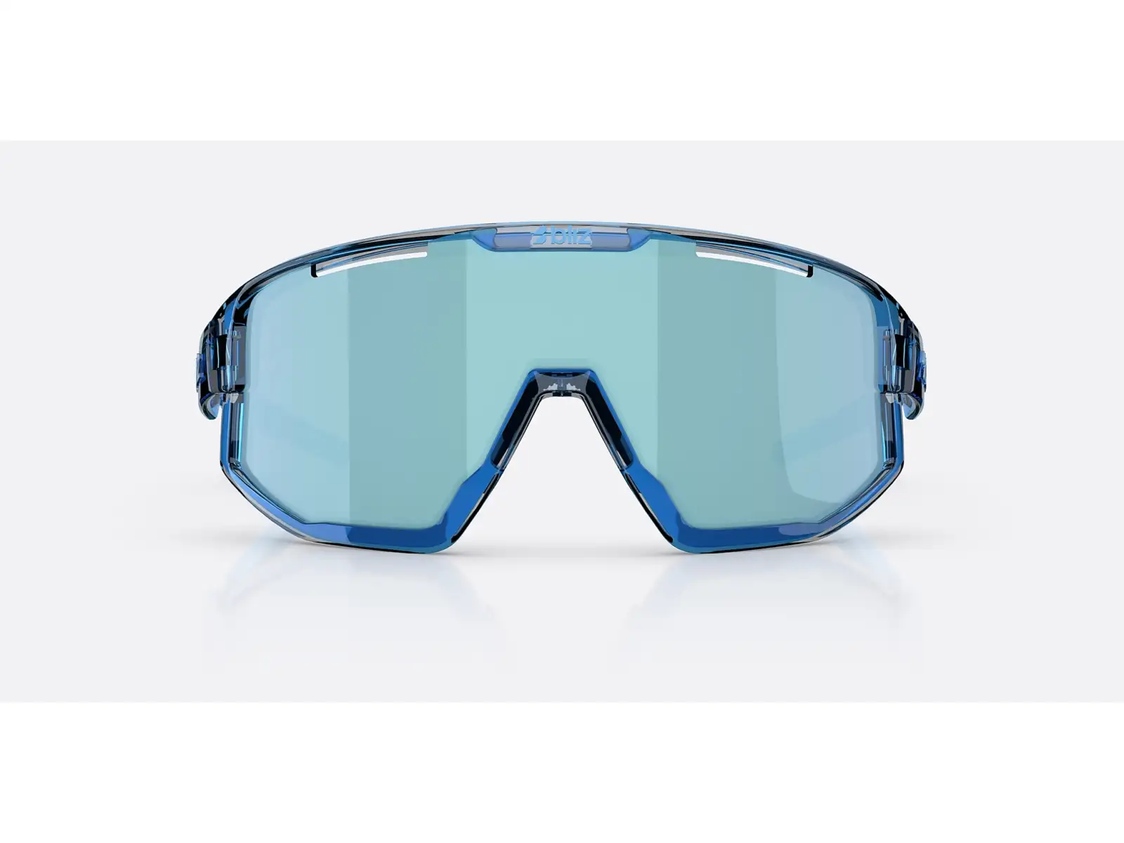 Bliz Fusion Small okulary przeciwsłoneczne Transparent Blue/Smoke Ice Blue Multi