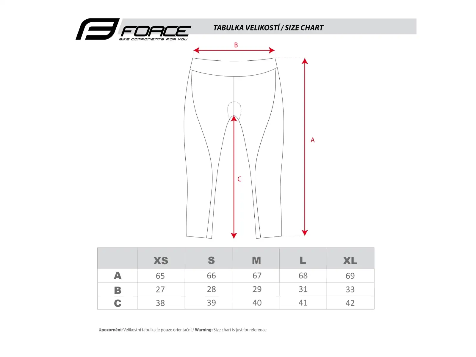 Force Lady Fit 3/4 spodenki bez wkładki czarna
