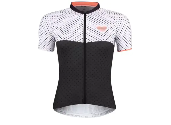Force Points damski dres krótki rękaw czarna/biała