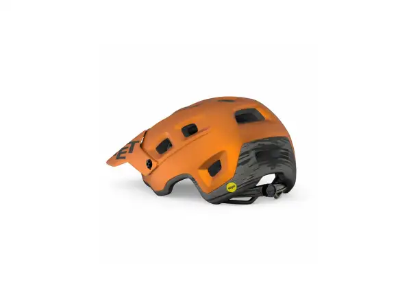 MET Terranova MIPS MTB kask orange titanium metaliczny