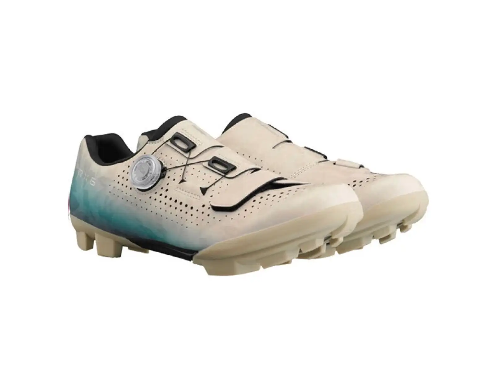 Shimano SH-RX600 gravel buty beżowa/niebieska