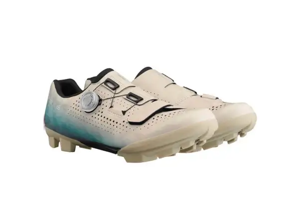 Shimano SH-RX600 gravel buty beżowa/niebieska