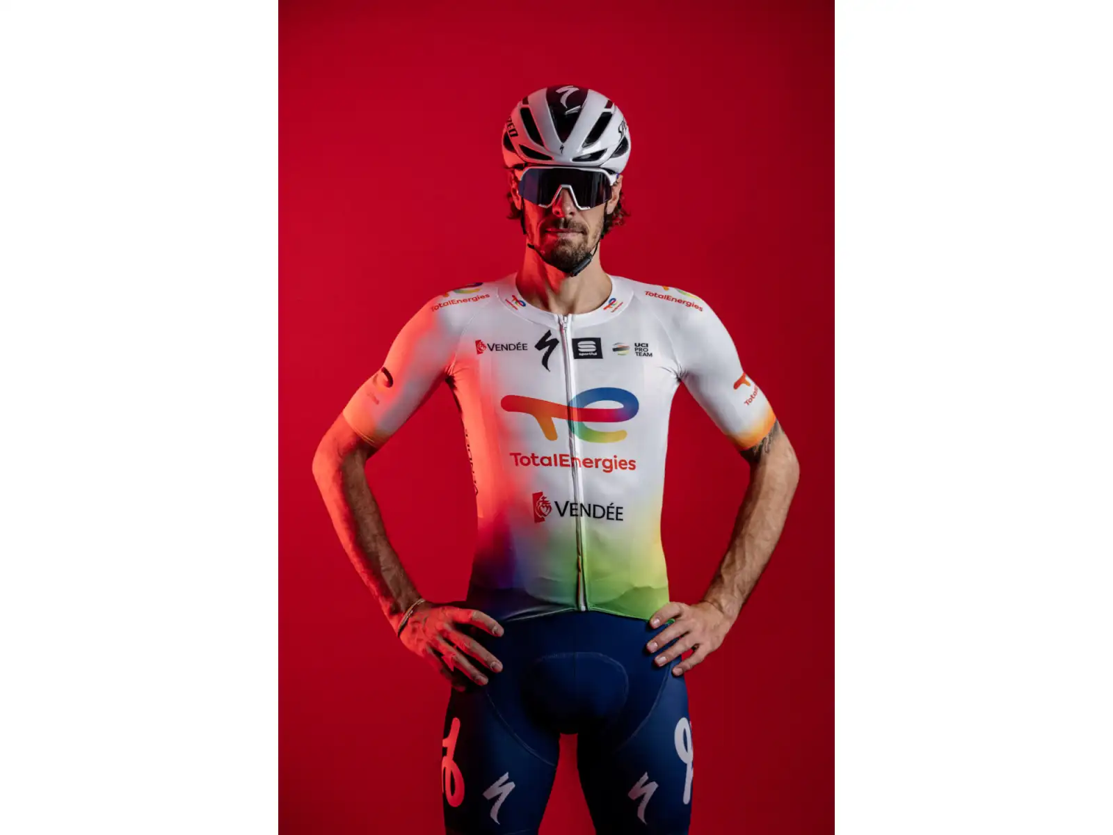 100% S3 okulary TotalEnergies Team Matte White / HIPER Lens