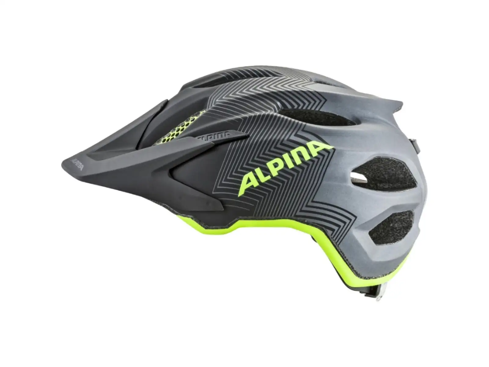 Alpina Carapax Jr. kask dziecięcy black/neon/yellow