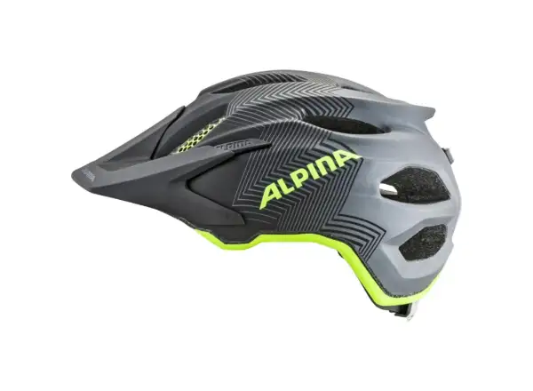 Alpina Carapax Jr. kask dziecięcy black/neon/yellow