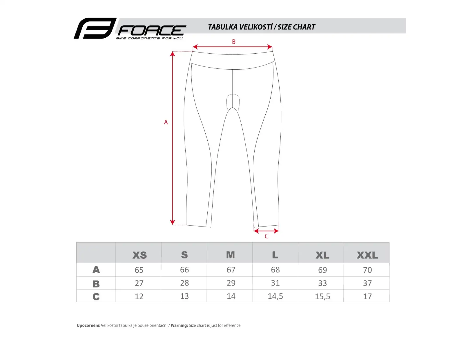 Force Lady Bike damskie spodenki z wkładką do pasa czarna