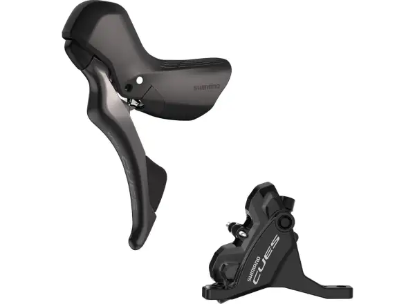 Shimano CUES BR-U6030 + ST-U6030 hamulec tarczowy tylny (prawa klamka), J-kit, polimerowy