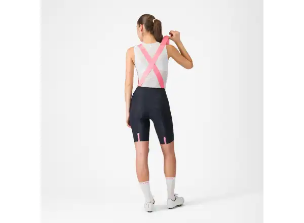 Castelli Giro Prima 2 damskie spodenki z szelkami i wkładką Nero/Rossa