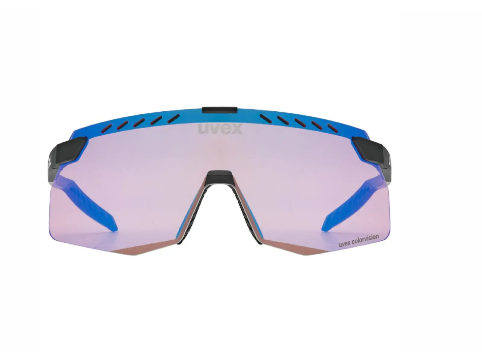 Uvex Pace Stage S CV okulary rowerowe Black matt/Mirror Blue