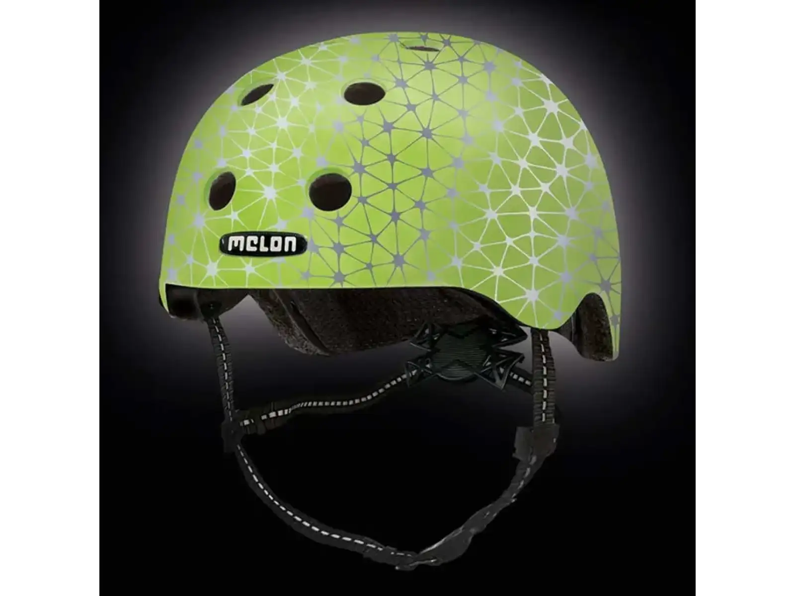 Melon Toddler Reflective dziecięcy refleksyjny kask Magic Green