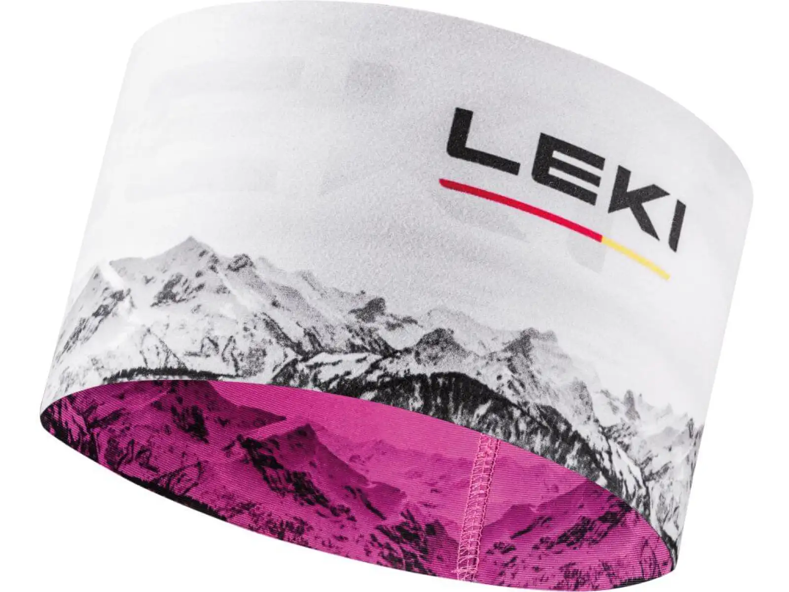 Leki XC Headband opaska Neon pink/White