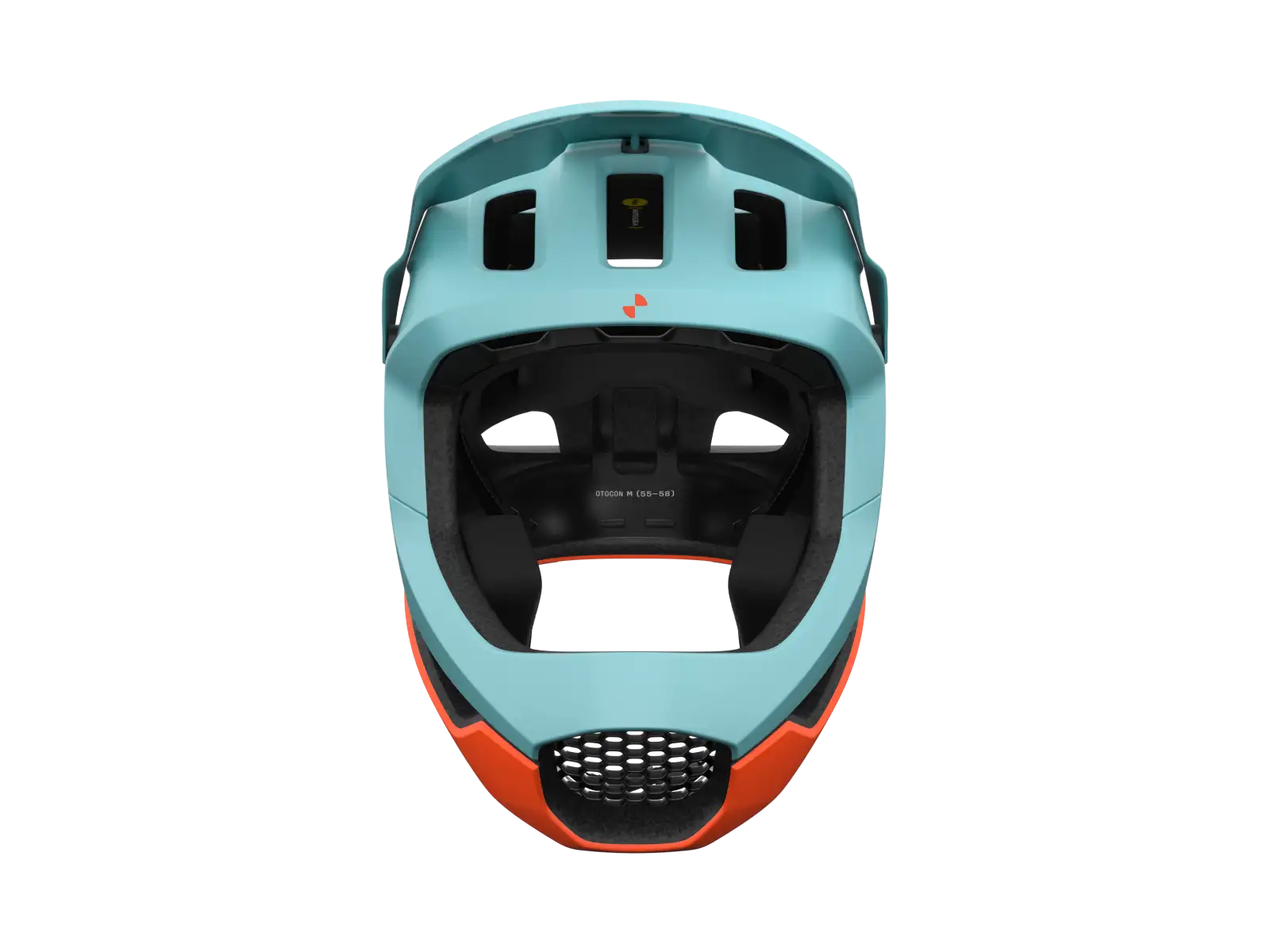 POC Otocon Race MIPS kask Indicolite Blue Matt/Carnelian Orange Matt