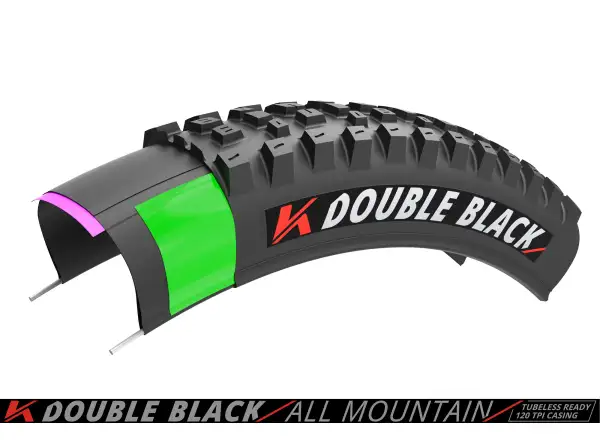 Kenda K-Series Double Black Downhill 60TPI K-1265 TR 27,5x2,40" opona MTB kevlarowa