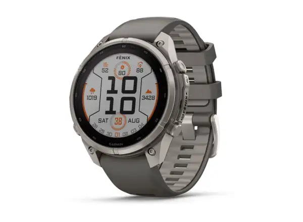 Garmin Fénix 9 Pro inReach Solar 47 mm Tytan Pebble Gray/Silver Gray