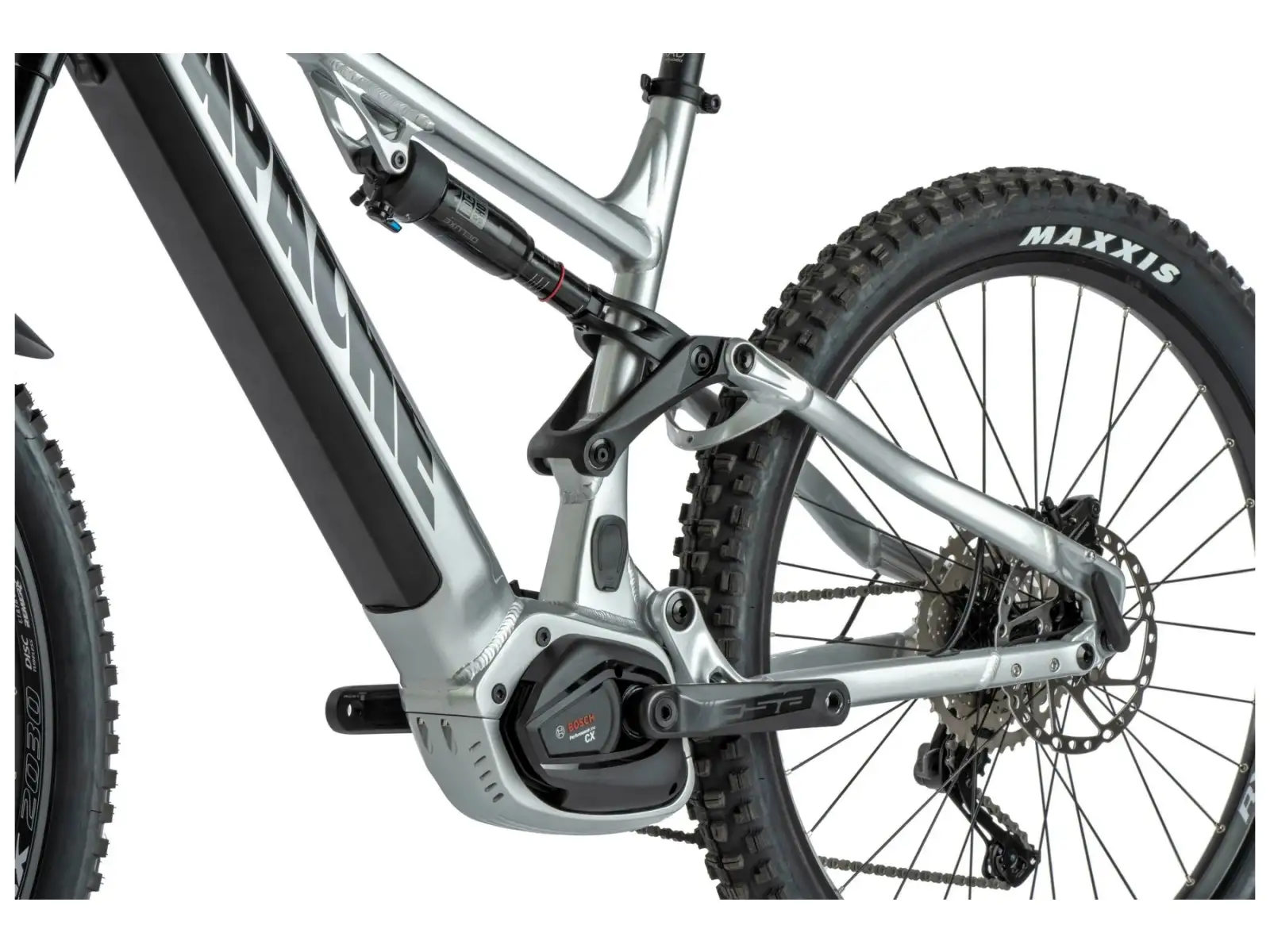 Apache Quruk 3 Bosch 1000 Wh rower elektryczny w pełni zawieszony srebrna