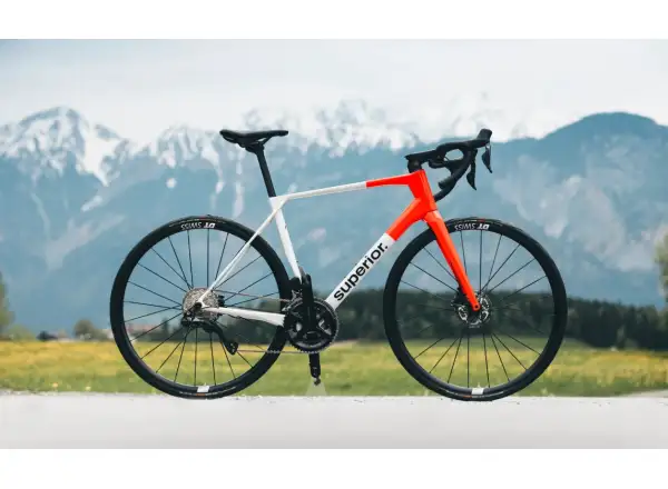 Superior X-Road 9.5 GF rower szosowy gloss grey / orange red