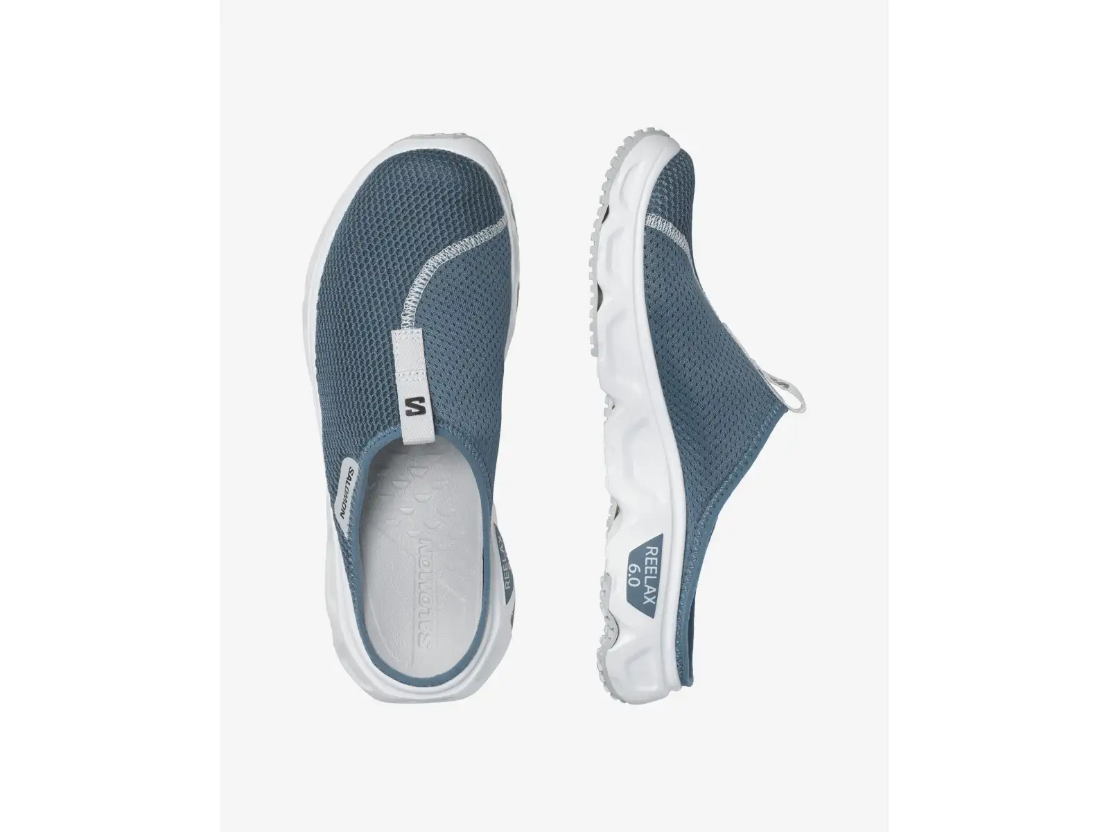 Salomon Reelax Slide 6.0 męskie klapki Blue Ashes/White/Pearl blue