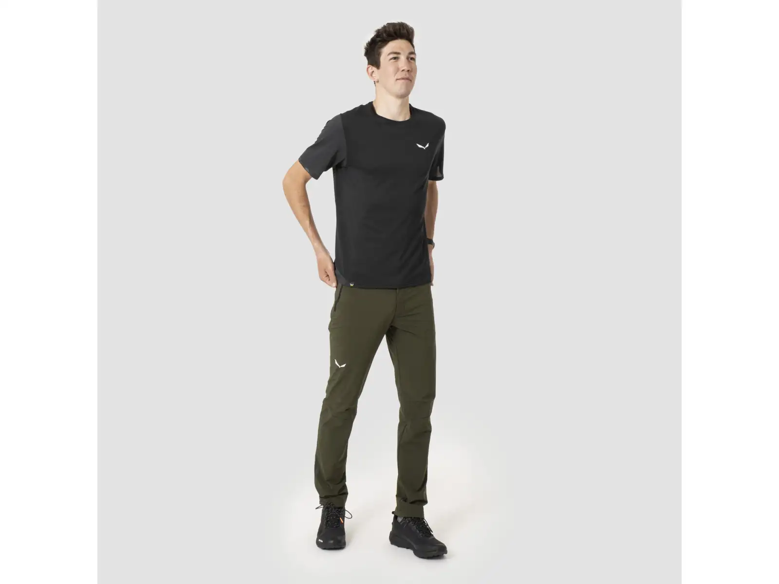 Salewa Pedroc 4 Durastretch męskie spodnie Dark Olive