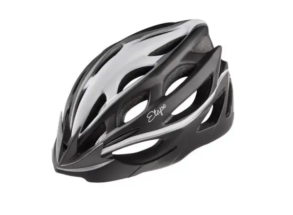 Etape Vesper kask rowerowy czarna/biała matowa